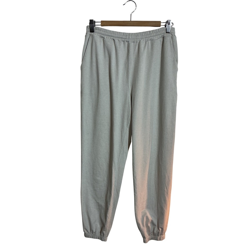 Vuori Small Tan Boyfriend Soft Brushed Jersey Sweatpants Jogger Elastic Waist